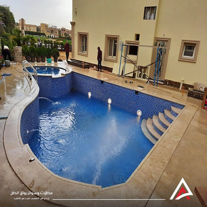 مقاول تشطيب مسابح وشلالات مكة.