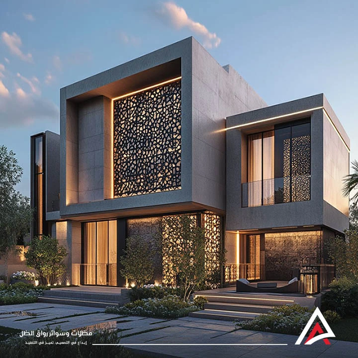 تشطيب واجهات فلل مودرن بجدة