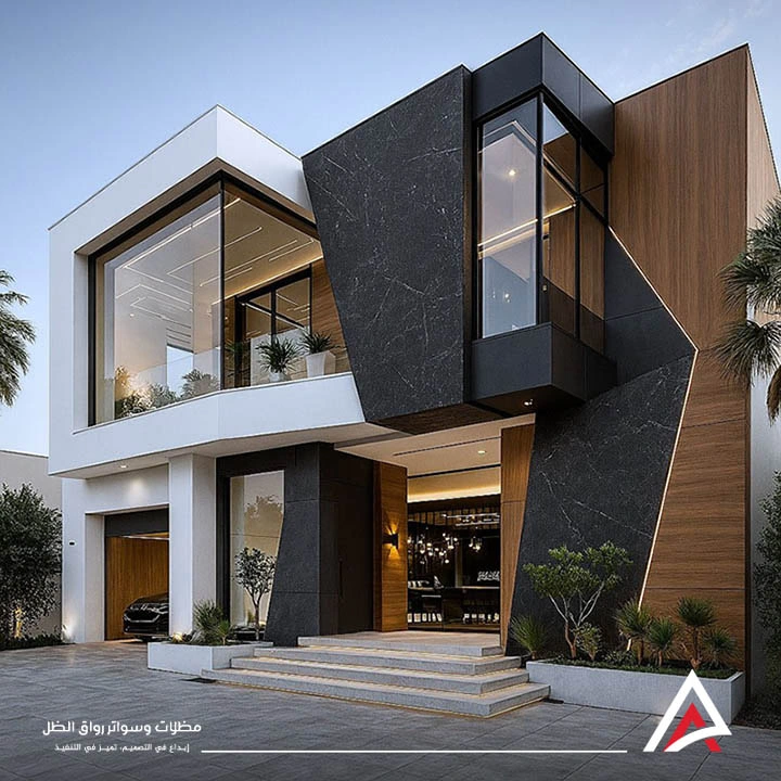 تشطيب واجهات فلل مودرن بجدة